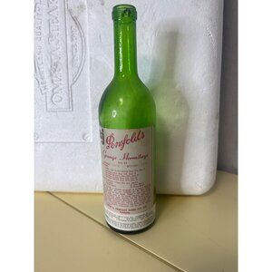 Penfolds Grange Hermitage Green Glass Empty Wine Bottle 1975 Vintage Collectible